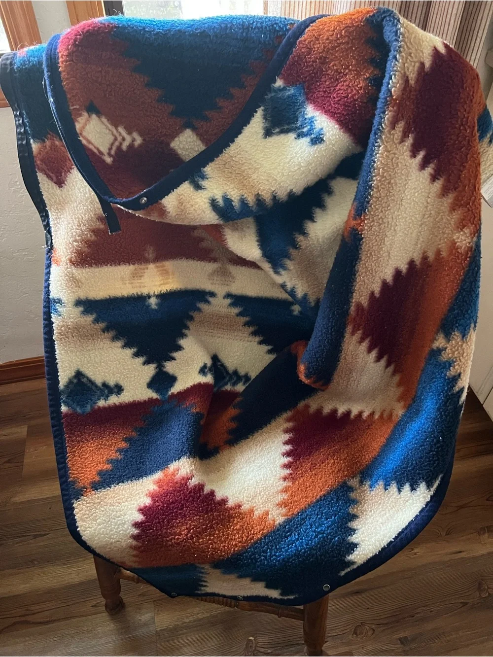 Biederlack - Southwest Zip/Snap Cuddle Wrap Stadium Camp Blankets - Lot of 2
